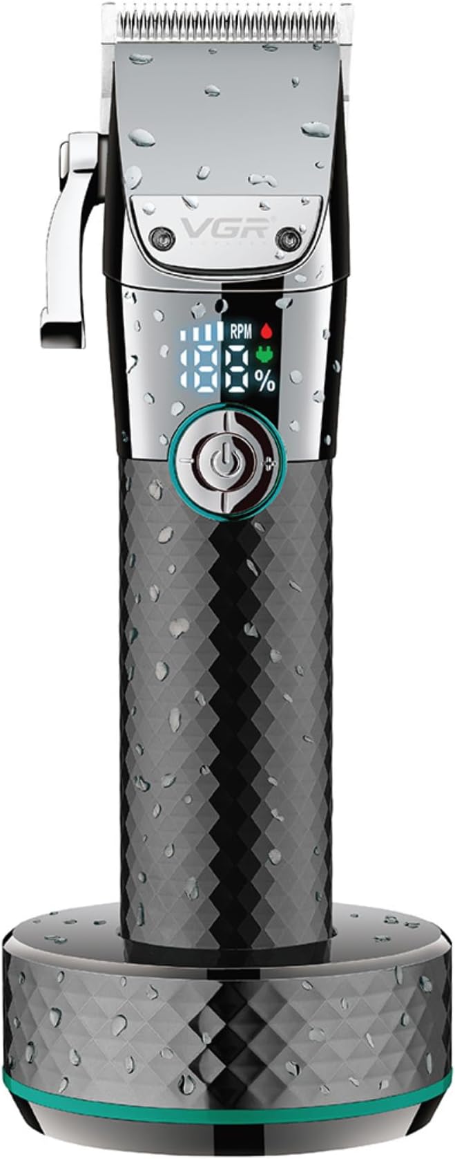 VGR waterproof trimmer with charging base V-682