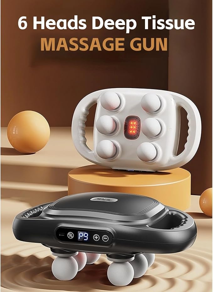 6-heads massage gun