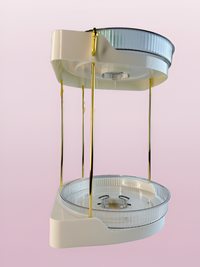 2-Tier rotating corner shelf