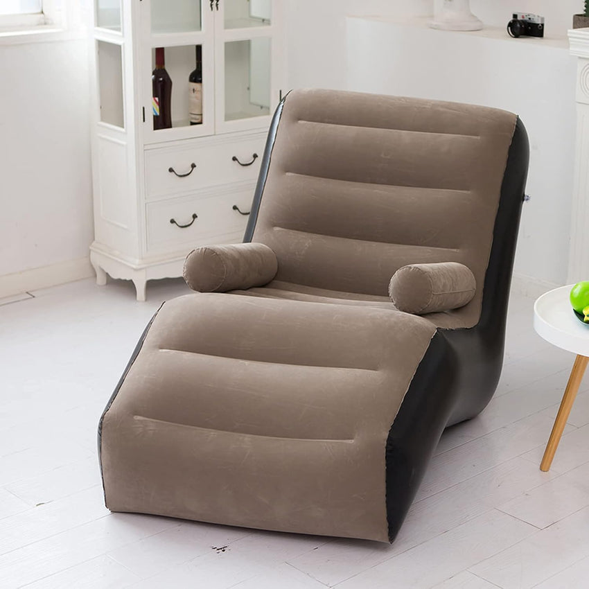 Inflatable S-shaped sofa