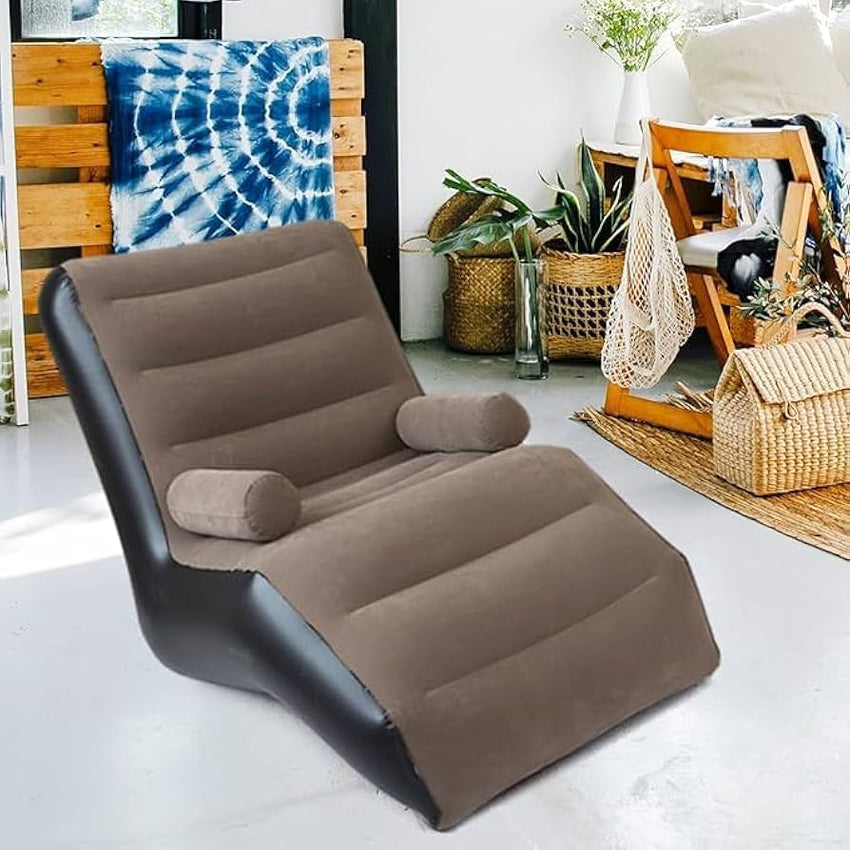 Inflatable S-shaped sofa