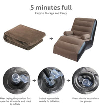 Inflatable S-shaped sofa