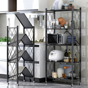 5 tier foldable storage shelf