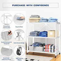 3 Tier foldable storage shelf