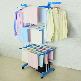 Cloth drying rack three layers