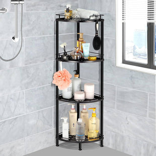4-Tier metalic corner shelf