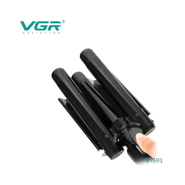 VGR 3 barrel curling iron V-591