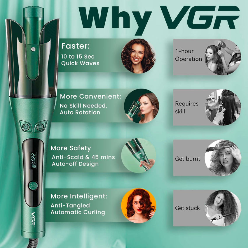 VGR Automatic hair curler V-583
