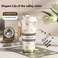Flower Insulating coffee mug