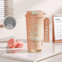 Flower Insulating coffee mug