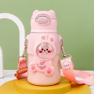 Kawaii face kids vaccum bottle 520ml