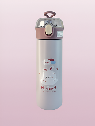 Straw thermos bottle 500ml