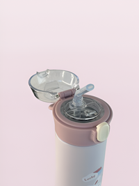 Straw thermos bottle 500ml