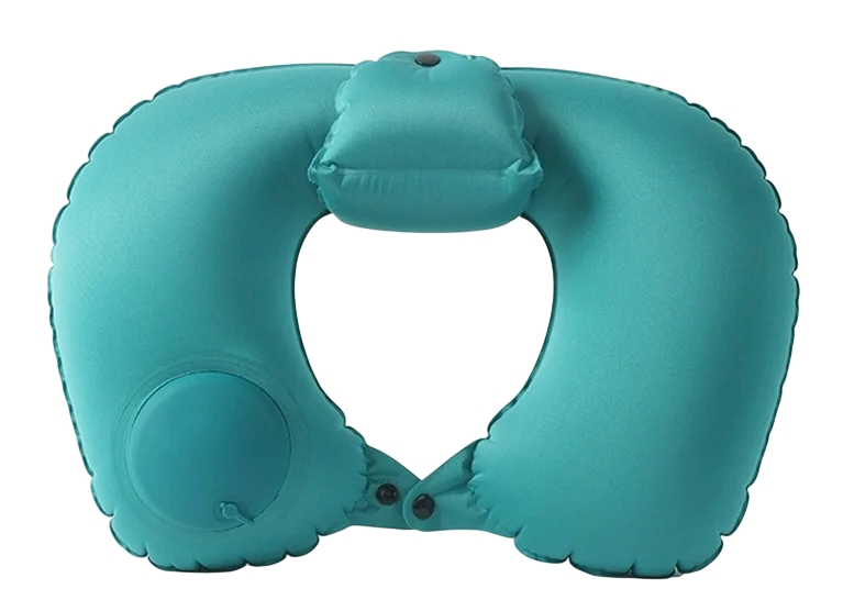 Inflatable neck pillow