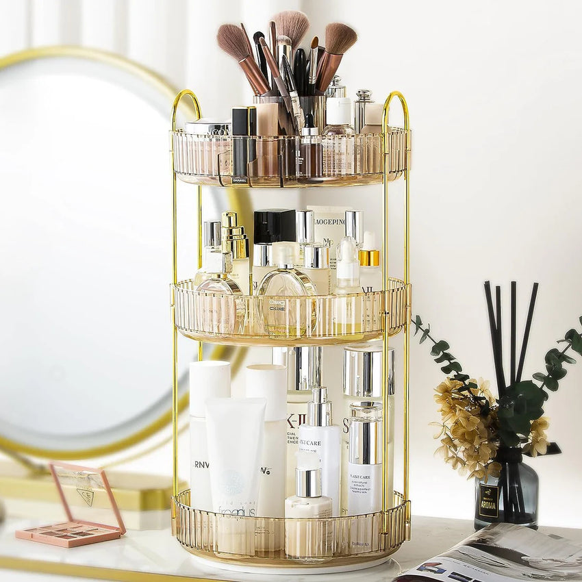 3-Tier rotating storage rack