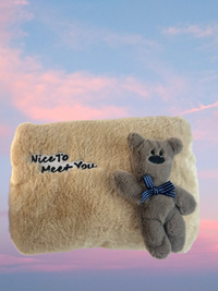 3D character hot water bag-Teddy bear