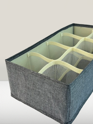 Foldable storage basket-Divided