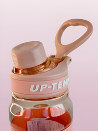Sports water bottle with handle