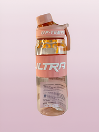 Sports water bottle with handle